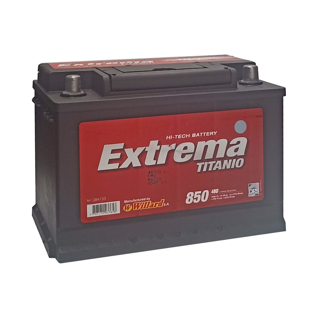 BATERIA WILLARD 48D 850 REF. 48D-850