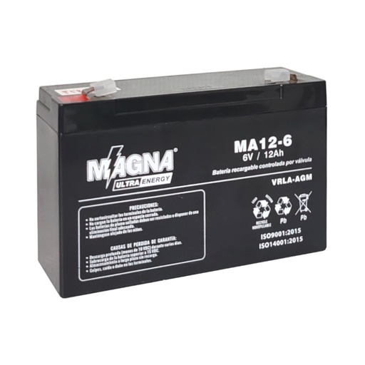 [MA12-6] BATERIA ESTACIONARIA MAGNA MA12-6 REF. MA12-6