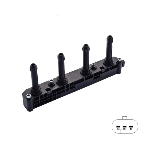 [37329] BOBINA ENCENDIDO COMPATIBLE CHEVROLET OPTRA 1.8 37329 REF. 37329