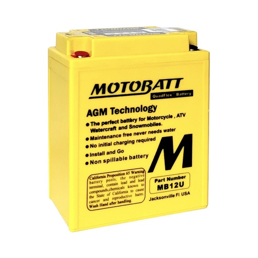 [MB12U (16204)] BATERIA DE MOTO MOTOBATT MB12U REF. MB12U (16204)