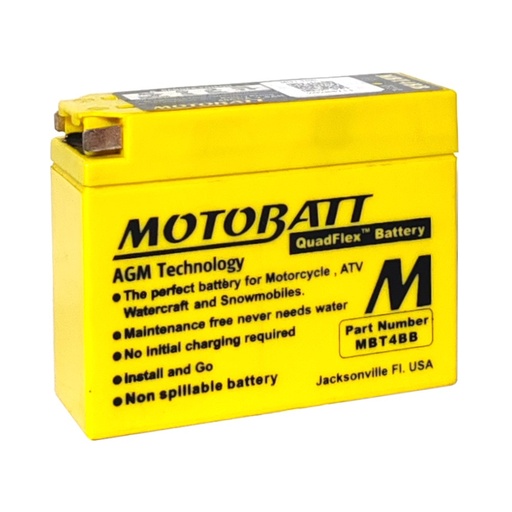 [MBT4BB (16190)] BATERIA DE MOTO MOTOBATT MBT4BB REF. MBT4BB (16190)