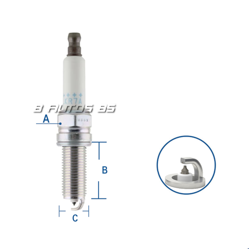 [PLKR7A] BUJIA NGK PLKR7A PLATINO MERCEDES BENZ REF. PLKR7A