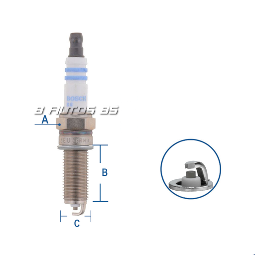 [YR8MEU] BUJIA BOSCH YR8MEU HYUNDAI/ KIA REF. YR8MEU