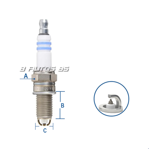 [YR6LDE] BUJIA BOSCH YR6LDE BMW REF. YR6LDE