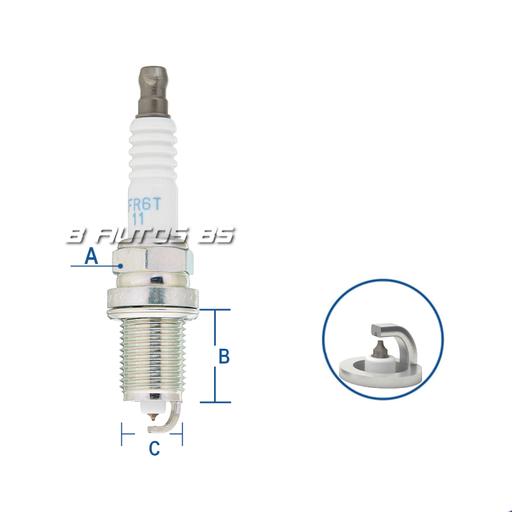 [IFR6T11] BUJIA NGK IFR6T11 IRIDIO LEXUS MAZDA TOYOTA REF. IFR6T11