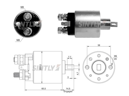 [ZM4719] AUTOMATICO DE ARRANQUE ZM 4719 CHEVROLET DMAX REF. ZM4719