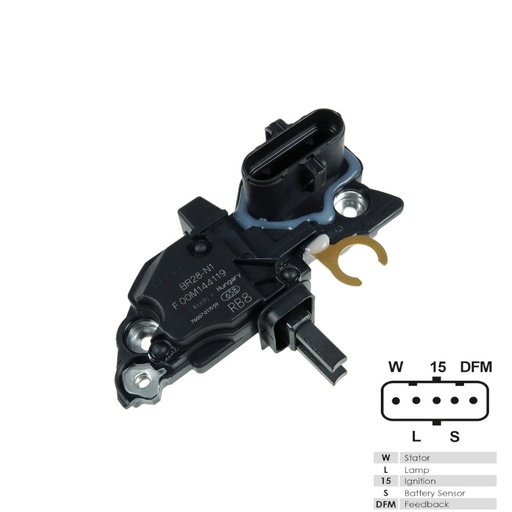 [F00M144119] Regulador De Alternador Mercedez Benz 24v Bosch F00m144119