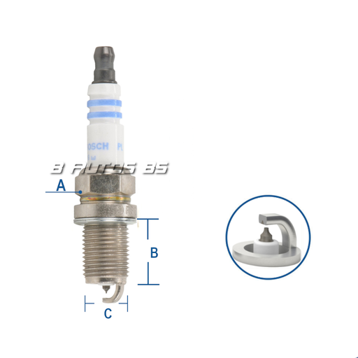 [FR7DPP30X] BUJIA BOSCH FR7DPP30X CHEVROLET/ HYUNDAI/ NISSAN REF. FR7DPP30X