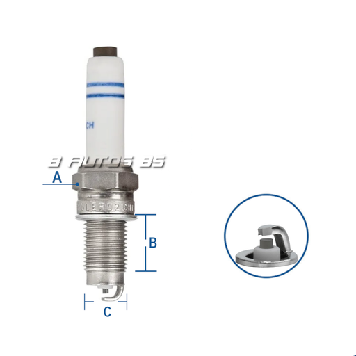 [Y6LER02] BUJIA BOSCH Y6LER02 VOLKSWAGEN VOYAGE REF. Y6LER02