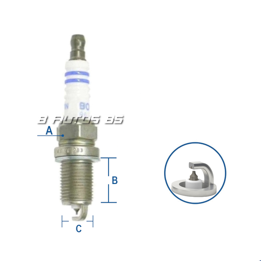 [FR7KPP33U] Bujia Bosch Fr7kpp33u Audi/ Volkswagen