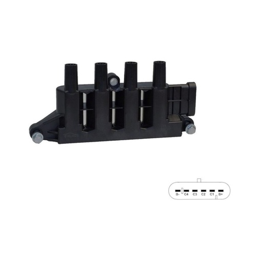 [VKR163057] BOBINA DE ENCENDIDO VELKO 0040100074 FIAT UNO REF. VKR163057