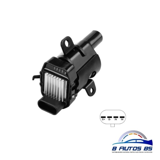 [CBI-UF335] BOBINA DE ENCENDIDO KIA RIO/ STYLUS 1.5LL CBI-UF335 CEMA REF. CBI-UF335