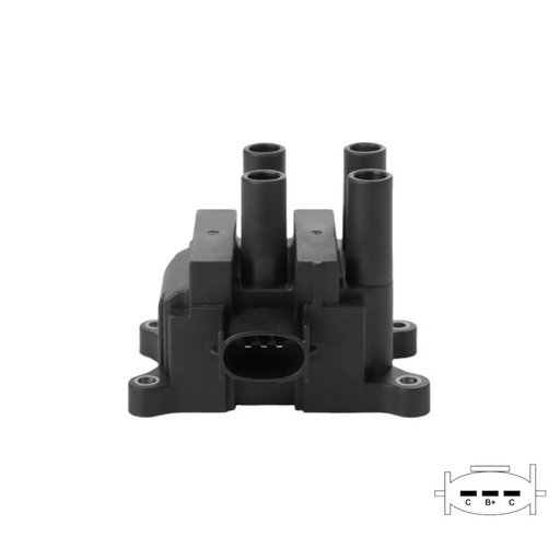 [70011] BOBINA DE ENCENDIDO MOLPOWER 70011 FORD FIESTA, MAZDA 6 REF. 70011