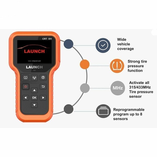 [CRT-511] Escaner Launch para programación de sensores TPMS