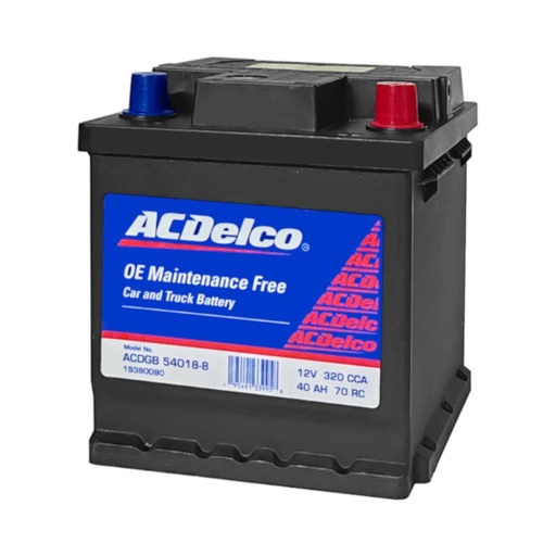 [19380080] Bateria Ac-delco Acdgb54018-8 Chevrolet Joy