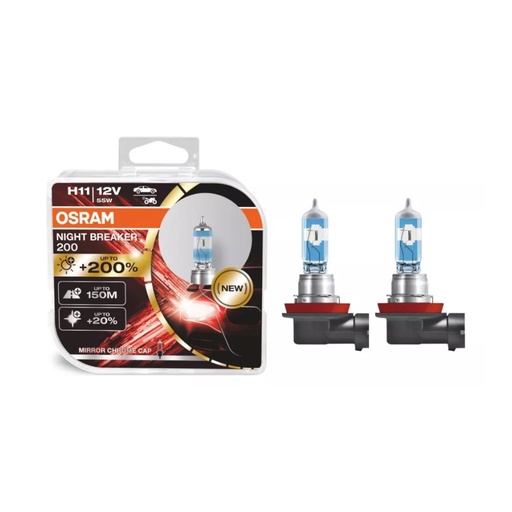 [64211NB200] Bombillos Osram H11 Night Breaker 200%