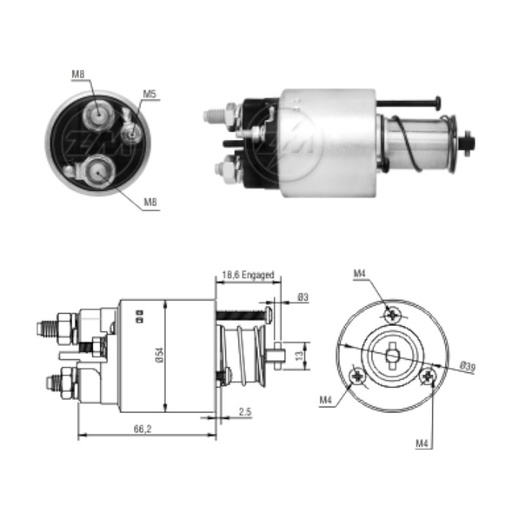 [ZM1-496] AUTOMATICO ARRANQUE ZM1-496 CITROEN, PEUGEOT REF. ZM1-496