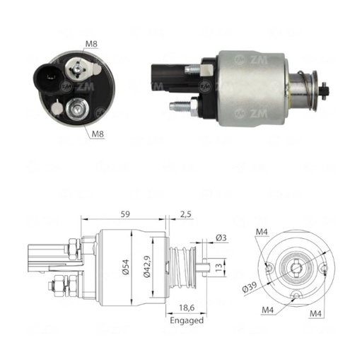 [ZM1-498] AUTOMATICO ARRANQUE ZM1-498 AUDI, VLOKSWAGEN REF. ZM1-498