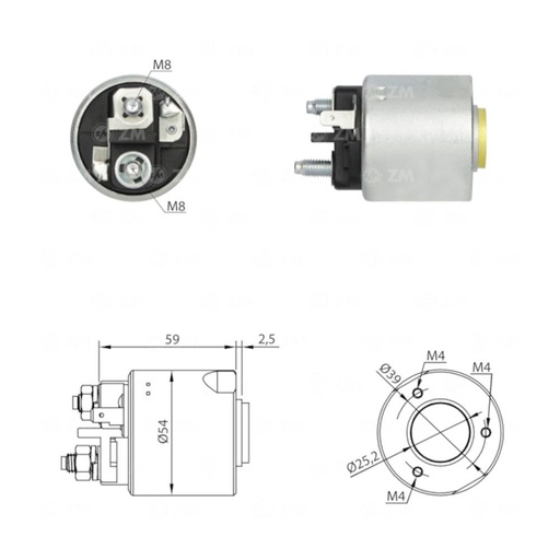 [ZM1-491] AUTOMATICO ARRANQUE ZM1-491 RENAULT REF. ZM1-491