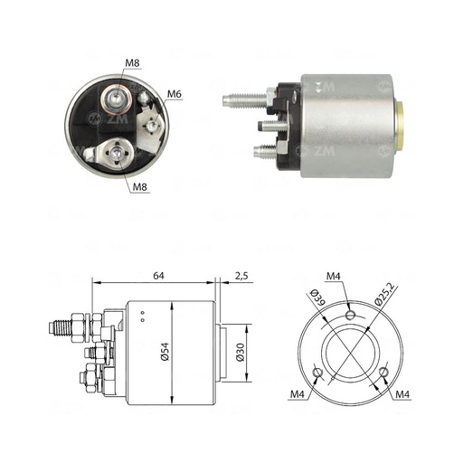 [ZM590] AUTOMATICO ARRANQUE ZM590 MERCEDES BENZ, SSANGYONG REF. ZM590