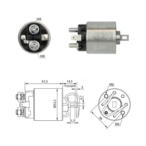 [ZM717] AUTOMATICO ARRANQUE ZM717 ISUZU TROOPER REF. ZM717