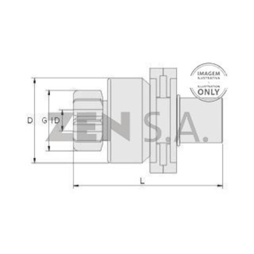 [HNZ-0050] BENDIX ARRANQUE HNZ-0050 DODGE 100 REF. HNZ-0050