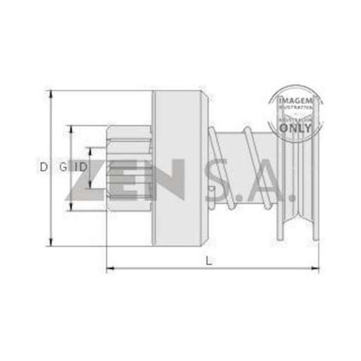 [HNZ-0051] BENDIX ARRANQUE HNZ-0051 DELCO REMY REF. HNZ-0051