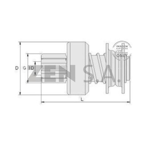 [HNZ-0244] BENDIX R4-6-12 DUCELLIER 9 DIENTES HNZ-0244 REF. HNZ-0244