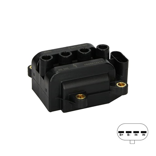 [ZS325] BOBINA DE ENCENDIDO BERU ZS325 RENAULT TWINGO REF. ZS325