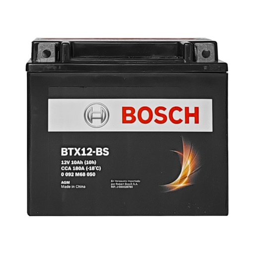 [0092M68050] BATERIA DE MOTO BOSCH BTX12-BS 12V 10AH REF. 0092M60140