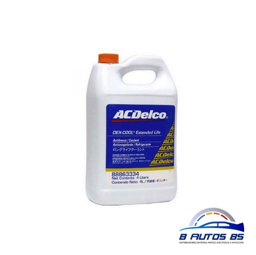 [88863334] REFRIGERANTE ACDELCO DEX-COOL NARANJA 100/100 88863334 REF. 88863334