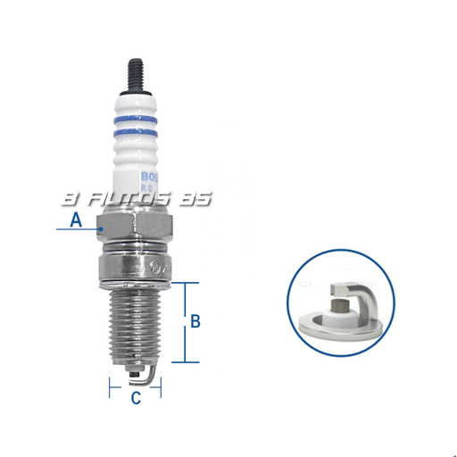 [X5DC] BUJIA BOSCH X5DC YAMAHA/HONDA REF. X5DC