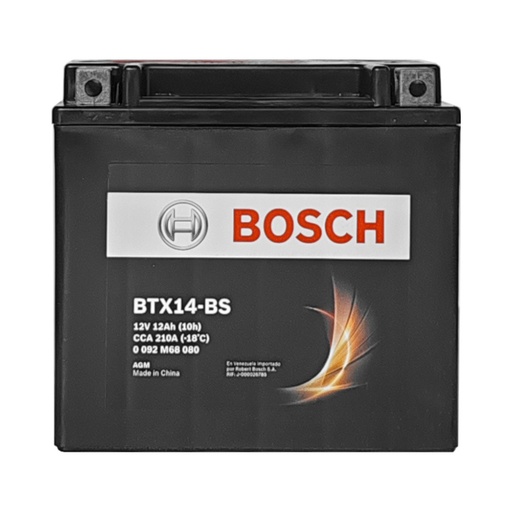 [M6018] BATERIA DE MOTO BOSCH BTX14-BS 12V 12AH REF. M6018